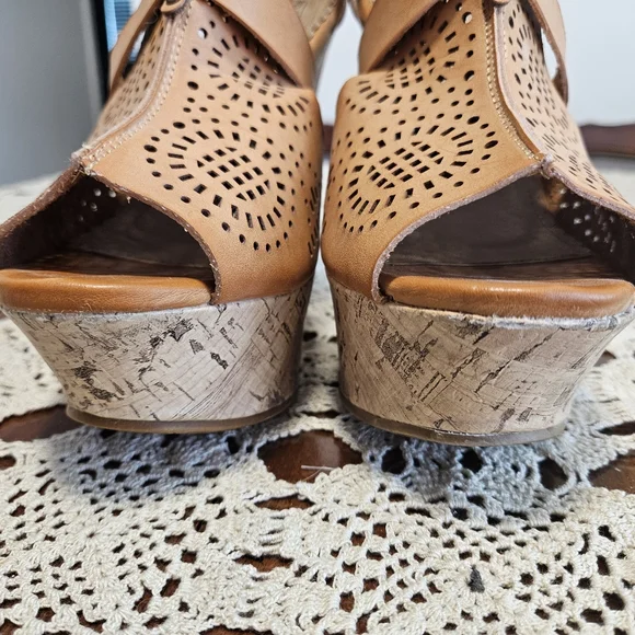 City Snappers platform wedge heels size 9 - Picture 6 of 12